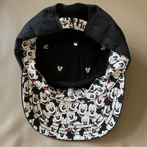 Vintage MICKEY MOUSE BASEBALL CAP Walt Disney/ Goofy’s Hat Co black/white Unisex - Picture 4 of 9